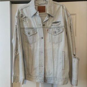 Levi's Light Blue Distressed Jean Jacket